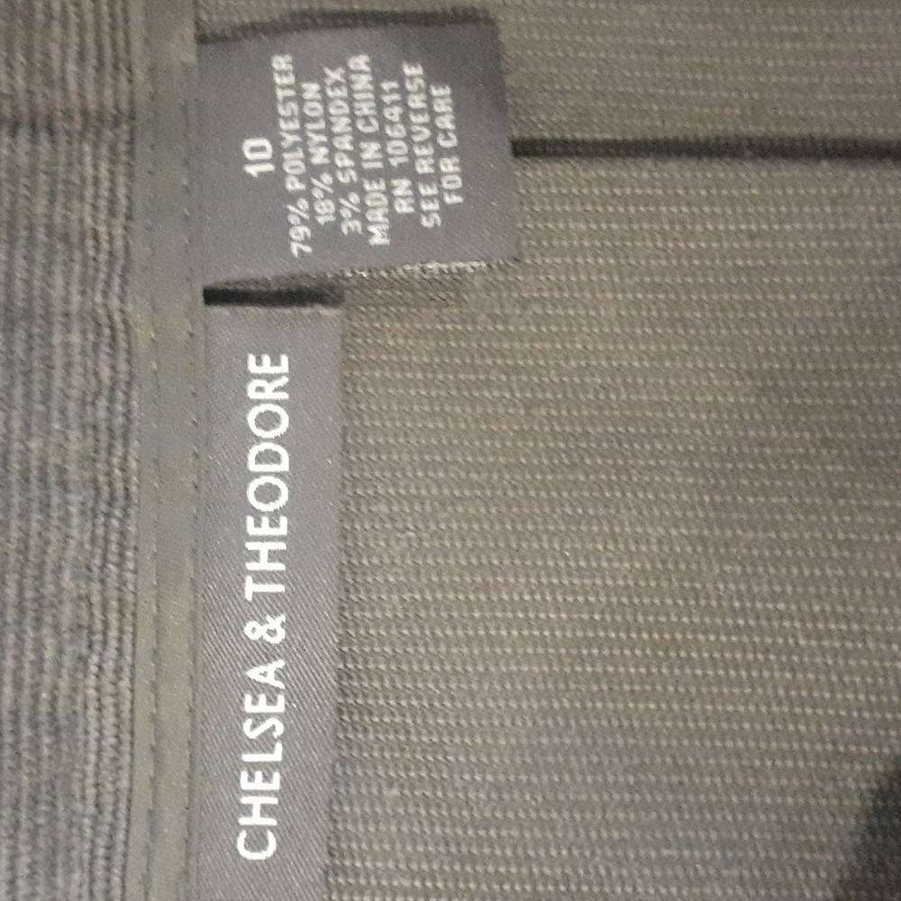Chelsea & Theodore women's grey pleated corduroy micro mini  skirt size … - Picture 9 of 12